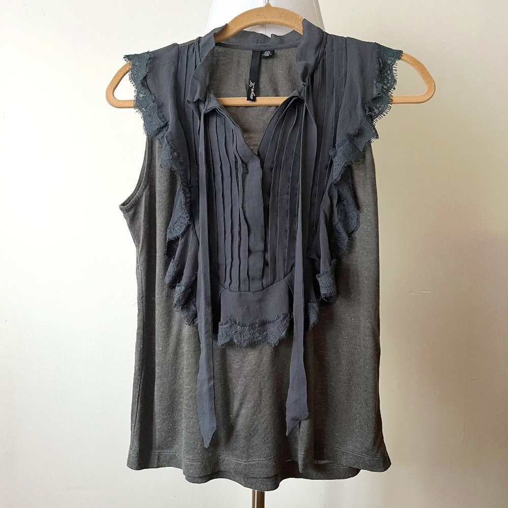Anthropologie Tie Front Top